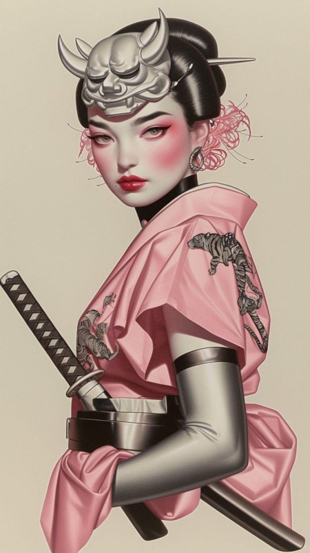 Япония самурай гейша
