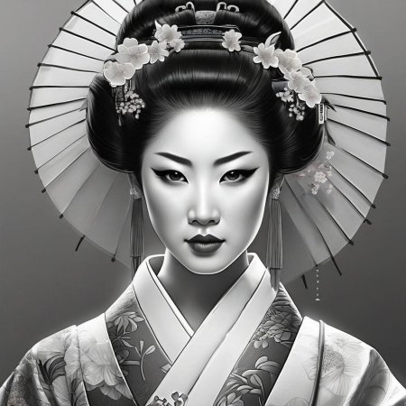 Рисунок гейши