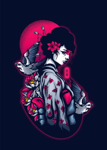 Гейша минимализм