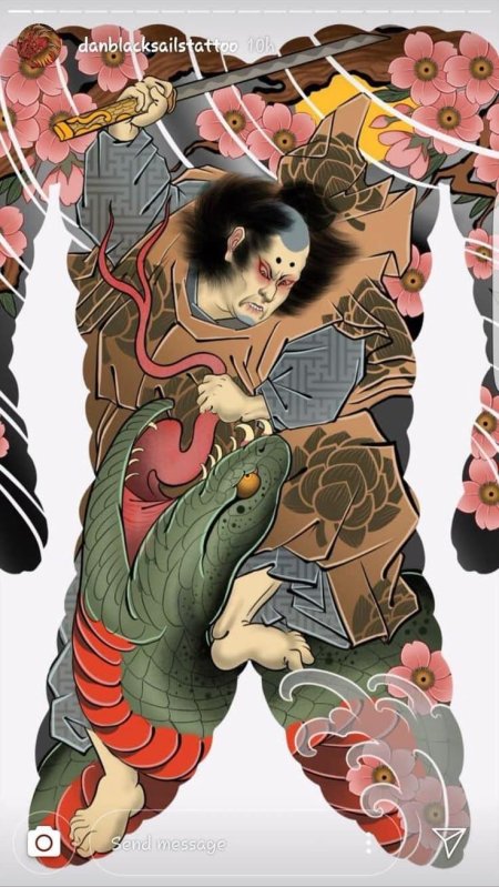 Эскизы японских татуировок