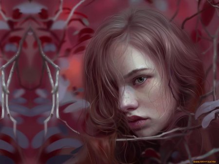 Девушка фэнтези арт