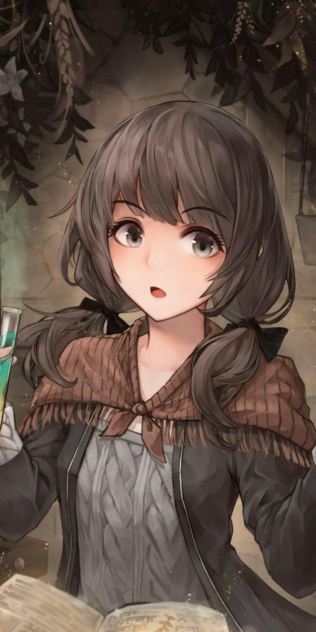 Красивая аниме девушка