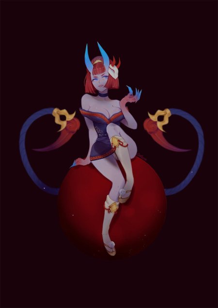 Эвелин кровавая луна арт