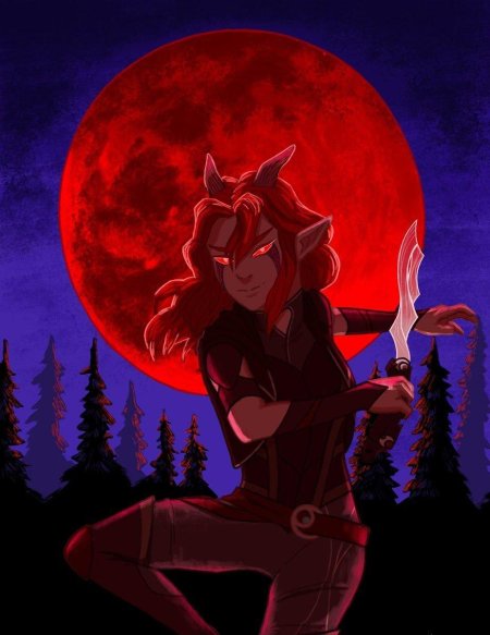 Bloodmoon huntress the dragon prince comics