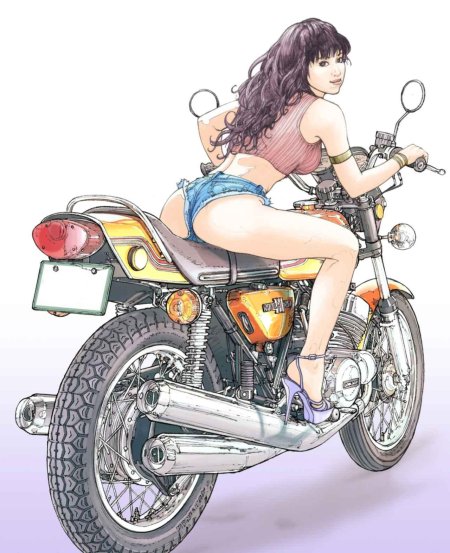 Мотоцикл аниме