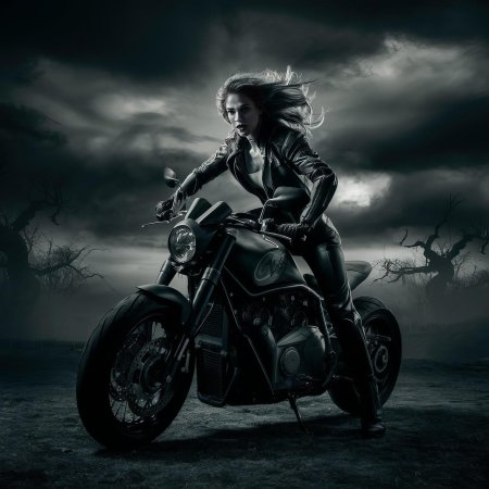 Фотосессия на мотоцикле