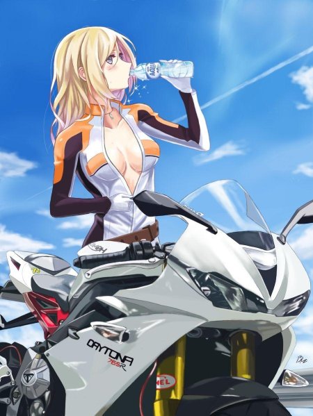 Мотоцикл аниме