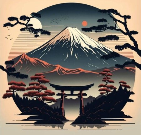 Япония гора фудзияма