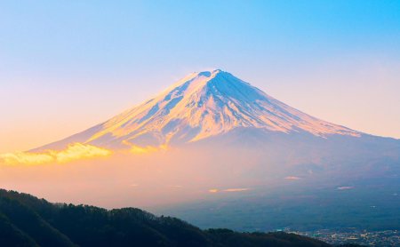 Японский вулкан фудзияма извержение