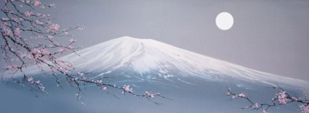 Япония гора фудзияма и сакура