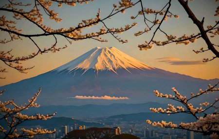 Япония вулкан фудзияма