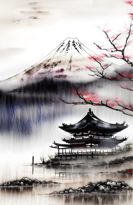 Фудзияма рисунок