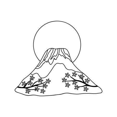 Фудзияма рисунок