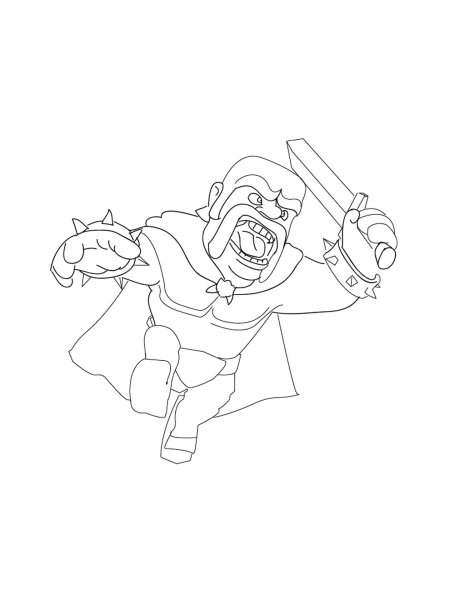 Раскраски из игры клэш оф кланс