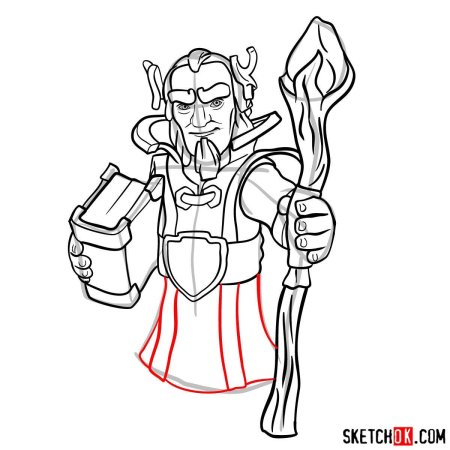 Раскраска клэш оф кланс