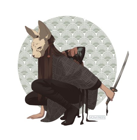 Mona finden самураи