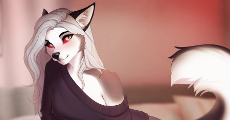 Фурри девушка волк