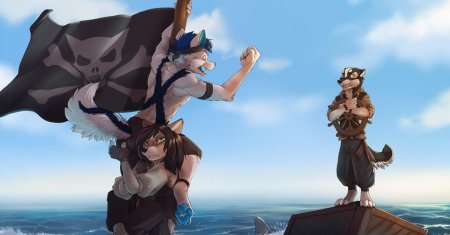 Фурри лиса пират