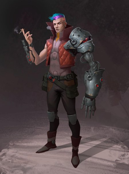 Киберпанк наемник