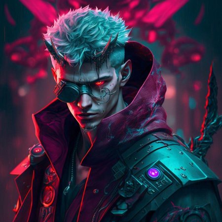 Киберпанк парень