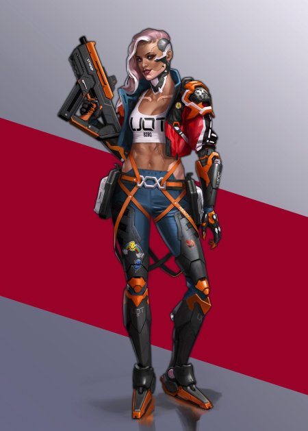 Персонажи в стиле киберпанк