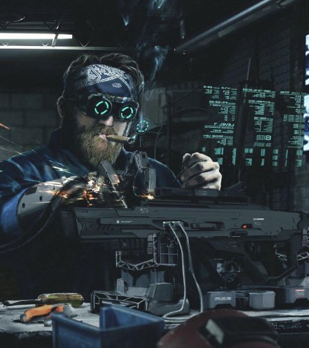 Киберпанк 2077 оружие арт