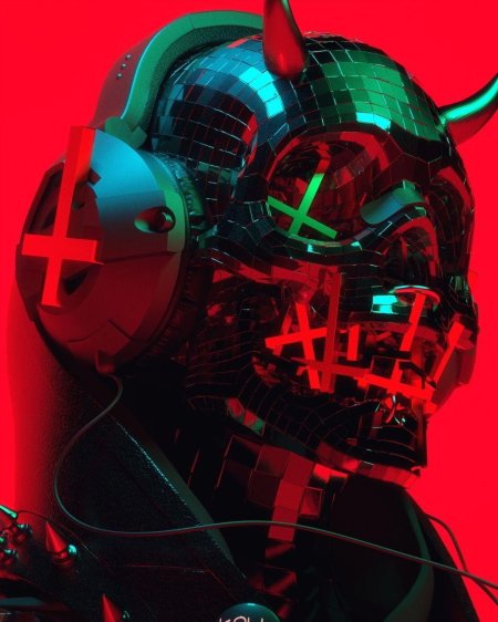 Cyberpunk 2077 кибер самурай