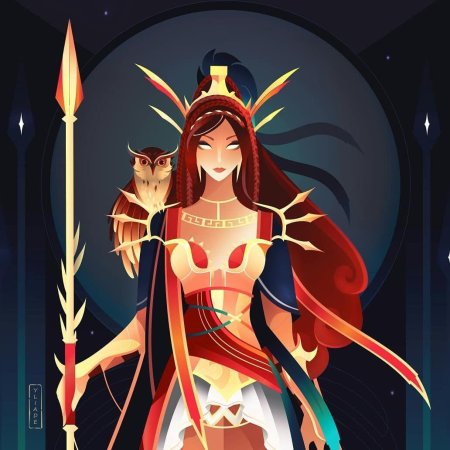 Yliade illustrations египетские боги