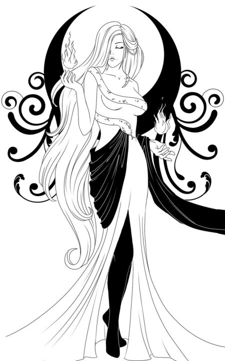 Богиня рисунок