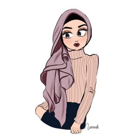 Мусульманка фэшн иллюстрация