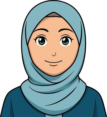 Мусульманская девушка в хиджабе