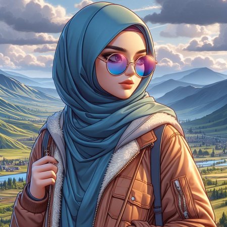 Девушка в хиджаб