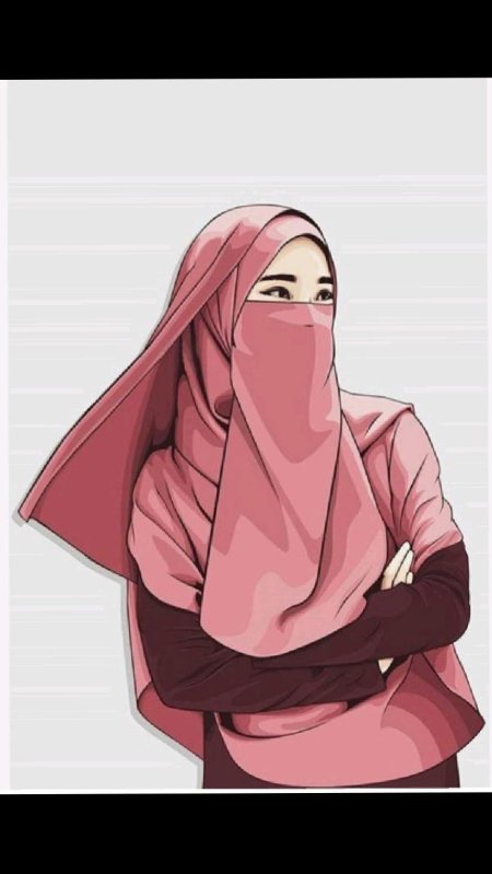 Рисунок девушка в хиджабе