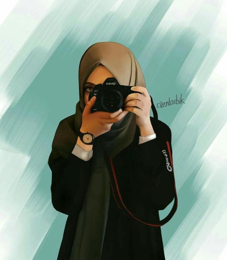 Девушка в хиджабе без лица