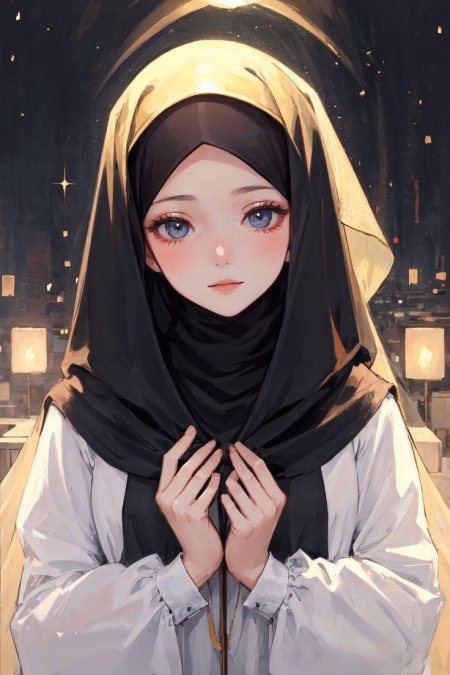 Аниме девушки в хиджабе