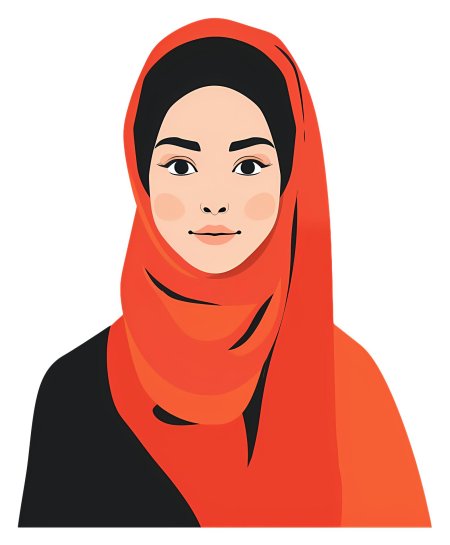 Портрет девушки в хиджабе