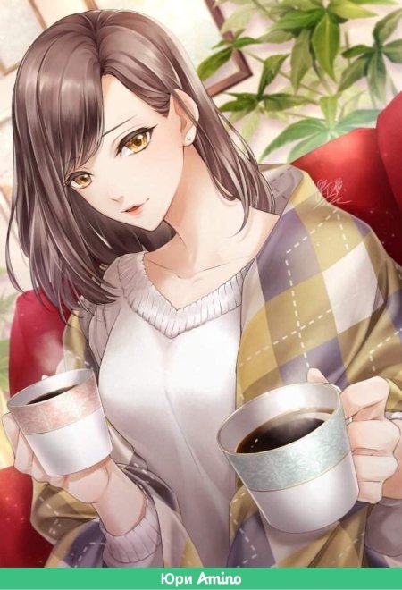 Красивая аниме девушка