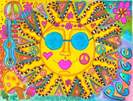 Рисунки в стиле хиппи