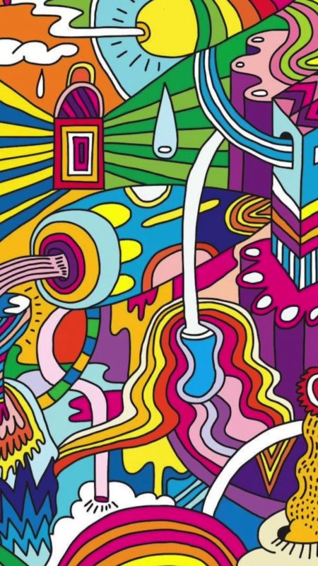 Хиппи живопись из пинтереста