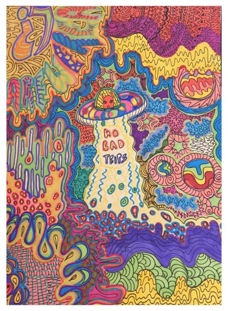 Хиппи живопись из пинтереста