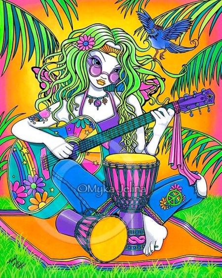 Рисунки хиппи