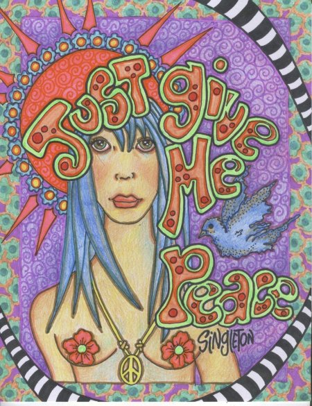 Инди кид хиппи живопись