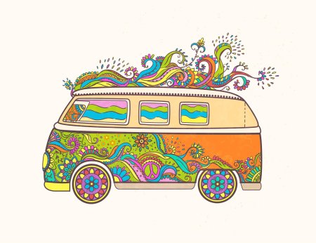 Машины в стиле хиппи