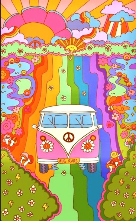 Психоделическое искусство хиппи арт