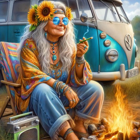 Хиппи женщина