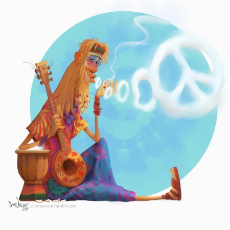 Хиппи персонажи