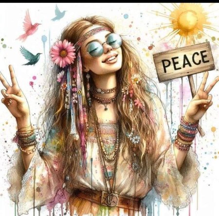 Хиппи женщина