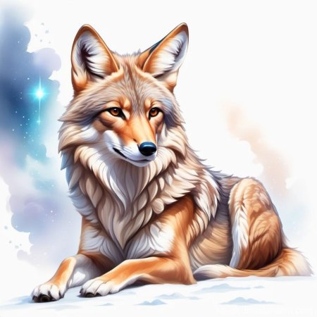 Лиса красивая