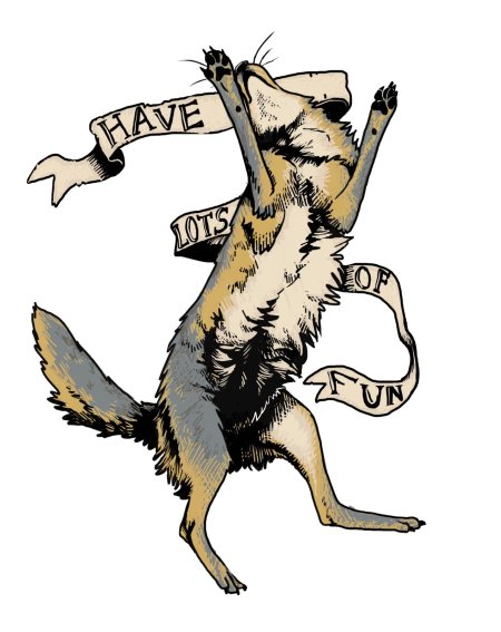 Койот рисунок