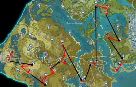 Genshin impact карта